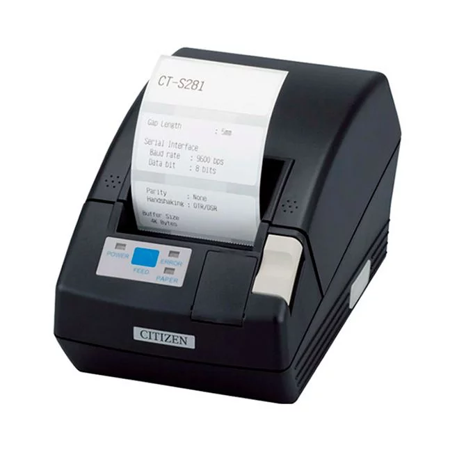 Принтер чеков Citizen CT S281 (термо, USB, черный, CTS281UBEBKPLM1) картинка товара AuTrade.ru