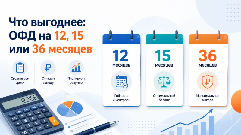 Что выгоднее: ОФД на 12, 15 или 36 месяцев фото AuTrade.ru