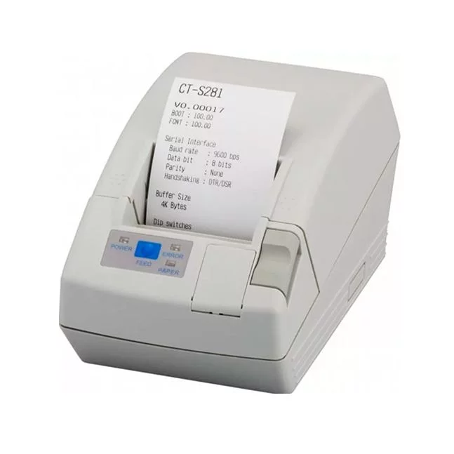 Принтер чеков Citizen CT S281 (термо, USB, белый, CTS281UBEWHPLM1) картинка товара AuTrade.ru