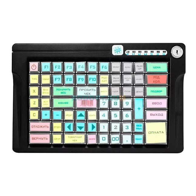Программируемая клавиатура POSUA LPOS-084-Mxx с ключом (USB) black