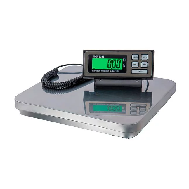 Весы напольные M-ER 333 "FARMER" (AF 150.20/50, LCD дисплей, платформа из нерж. стали, размер платформы: 400x355мм, RS-232, БП, АКБ, 3083) картинка товара AuTrade.ru