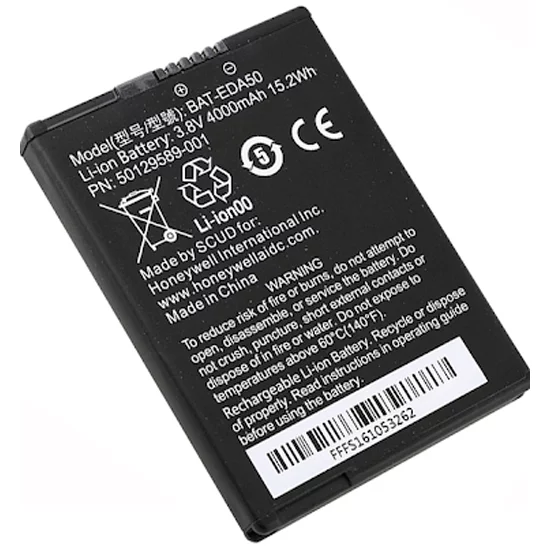 Аккумулятор для терминала Honeywell EDA50/51, LiION 3.8V, 4,000mAh, 50129589-001 детальное фото