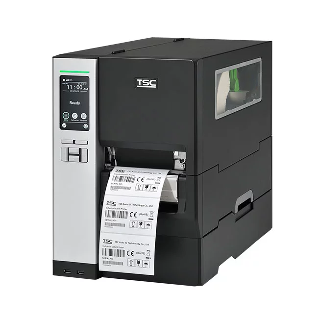 Принтер TSC MH240P, термотрансферный, 203 dpi, ЖК-дисплей, внутренний смотчик этикетки